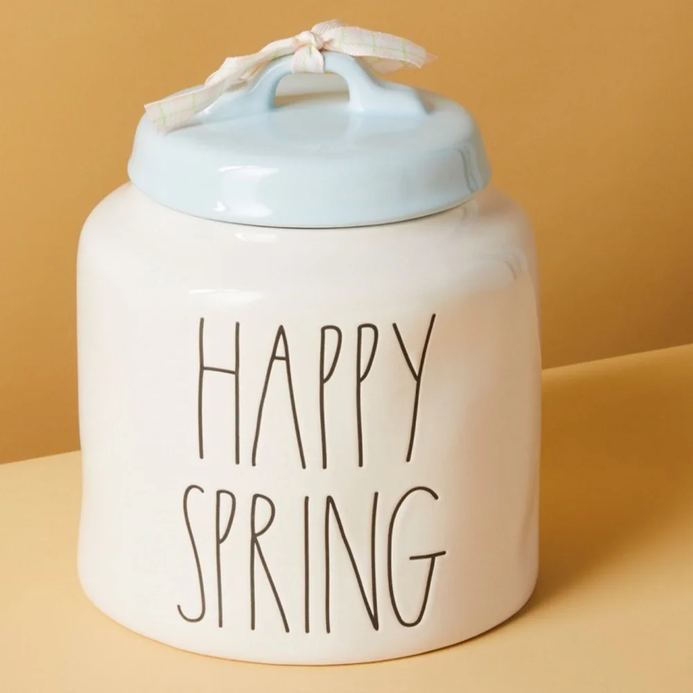 Rae Dunn Happy Spring Cookie Jar